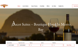 Homepage Design for a US based Hospitality Brand